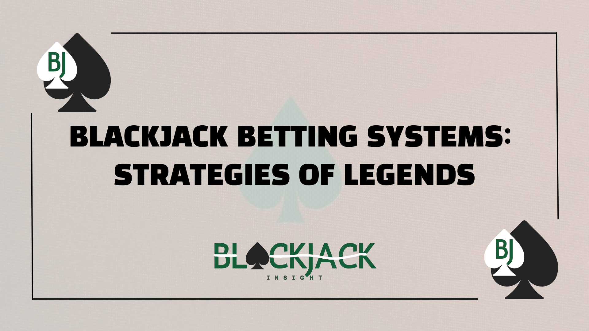 blackjack betting system
