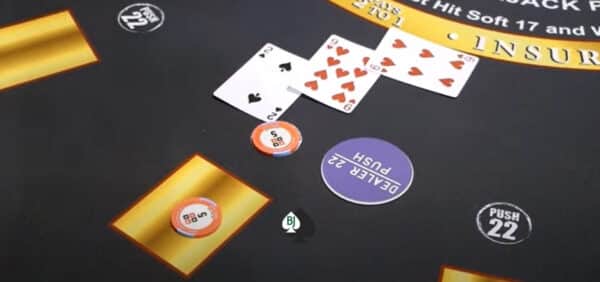 blackajck push